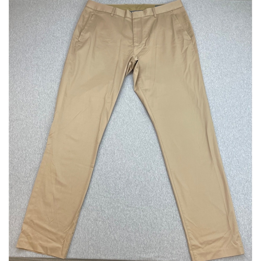 Bonobos Pants Mens 36 x 36 Beige Cotton Blend Stretch Thursday Athletic